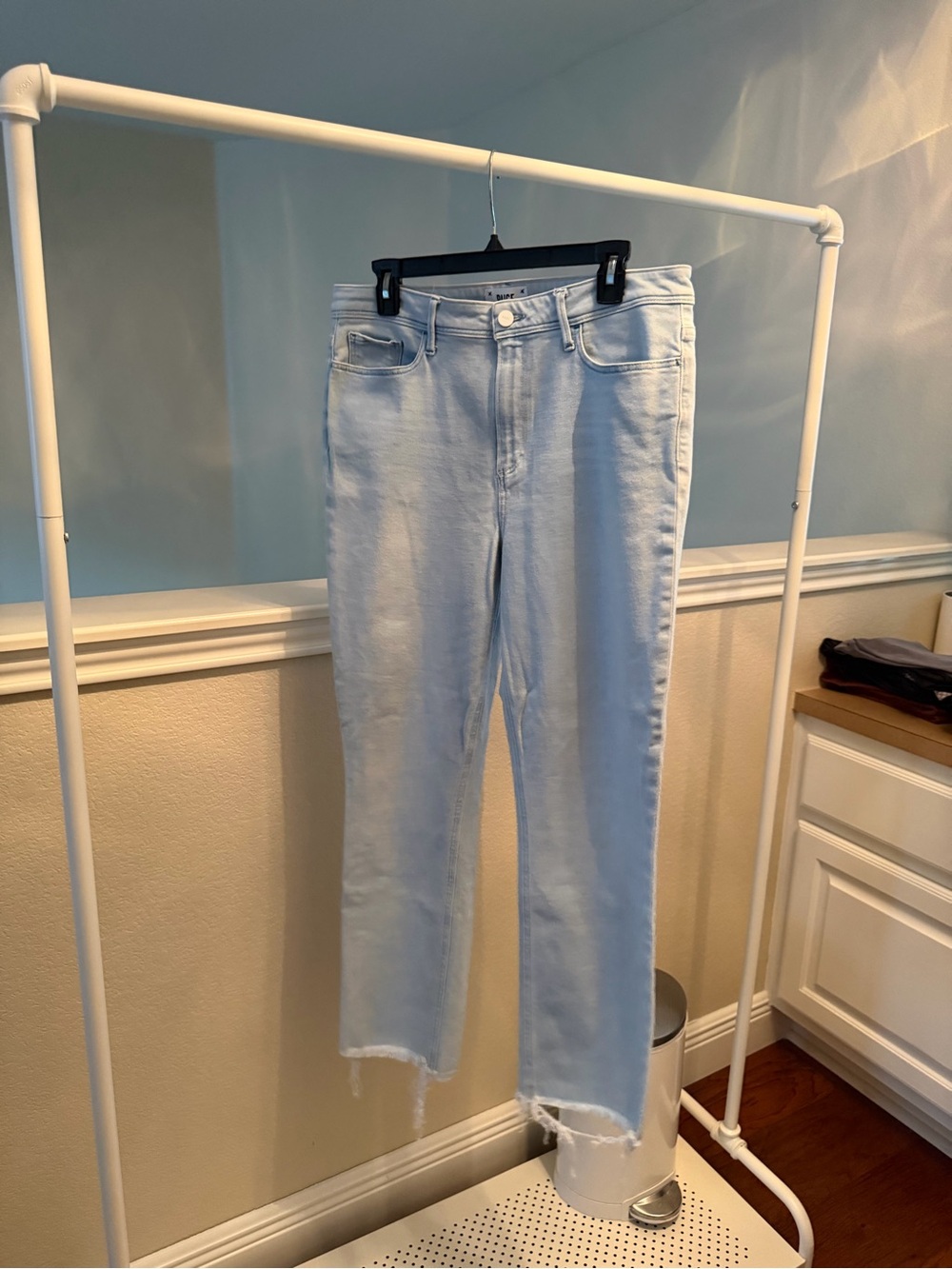 PAIGE Cindy Ankle Slim Straight Leg Jeans